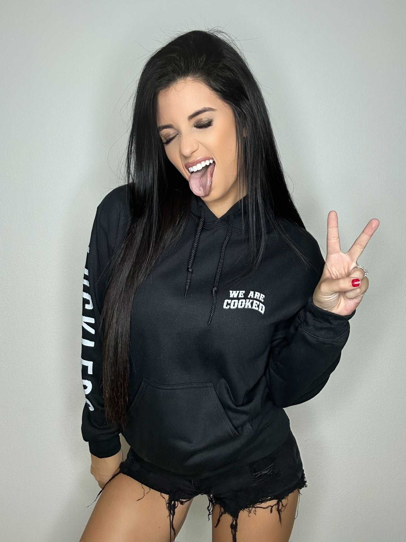 Luckless Outfitters We Are Cooked Hoodie — lifestyle context