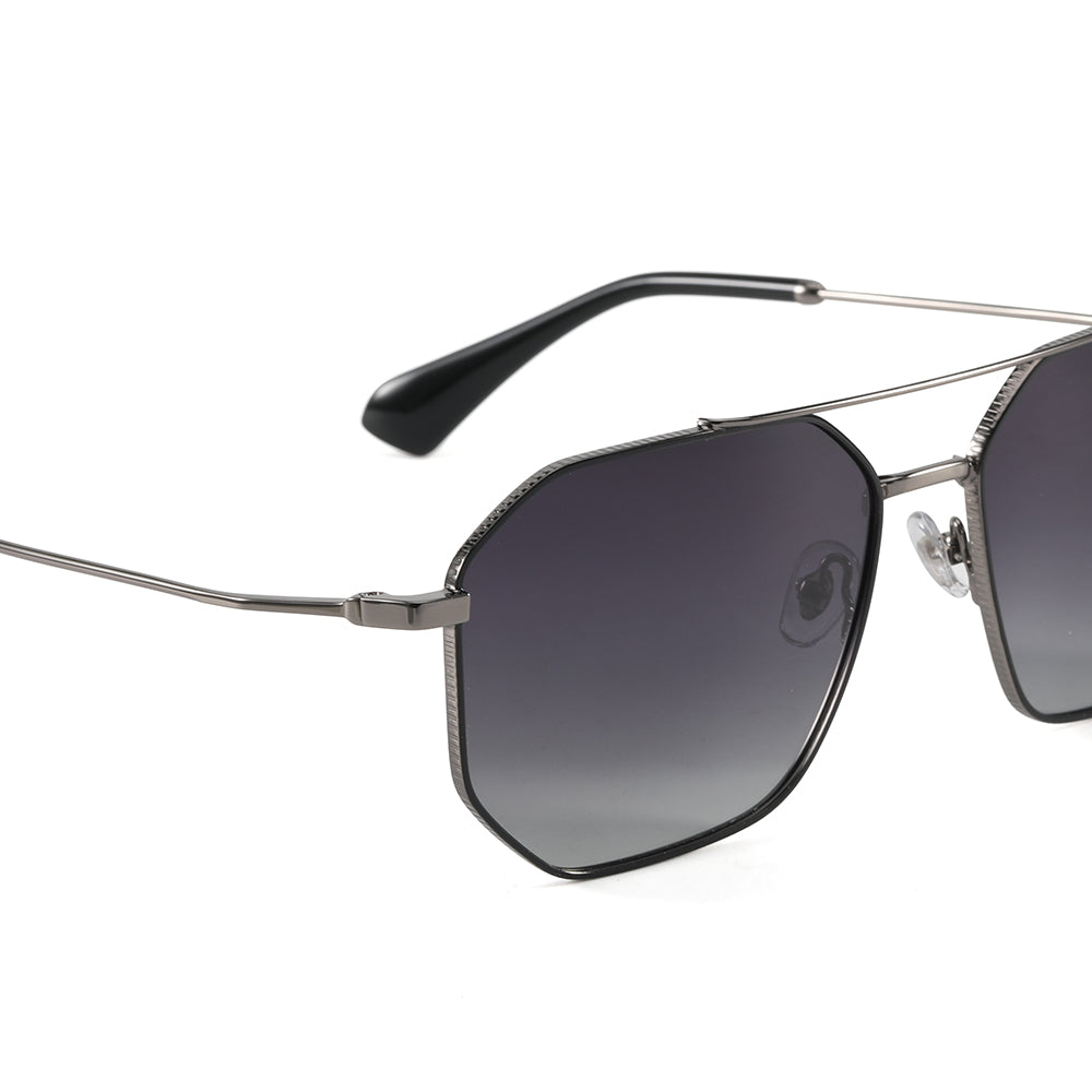 OHO's OHO's FREEDOM Sunglasses (Color Variant 2) — Statement Freedom Silhouette — OHO's branding close-up