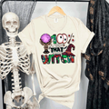 A Blessed Texas Mess Boutique A Blessed Texas Mess Boutique 100% That Witch Halloween Comfort Colors Shirt — main product shot
