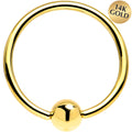 BodyCandy 16G 9/16 Solid 14K Yellow Gold BCR Captive Ring — main product shot