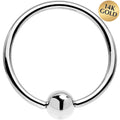 BodyCandy 16G 9/16 Solid 14K White Gold BCR Captive Ring — main product shot