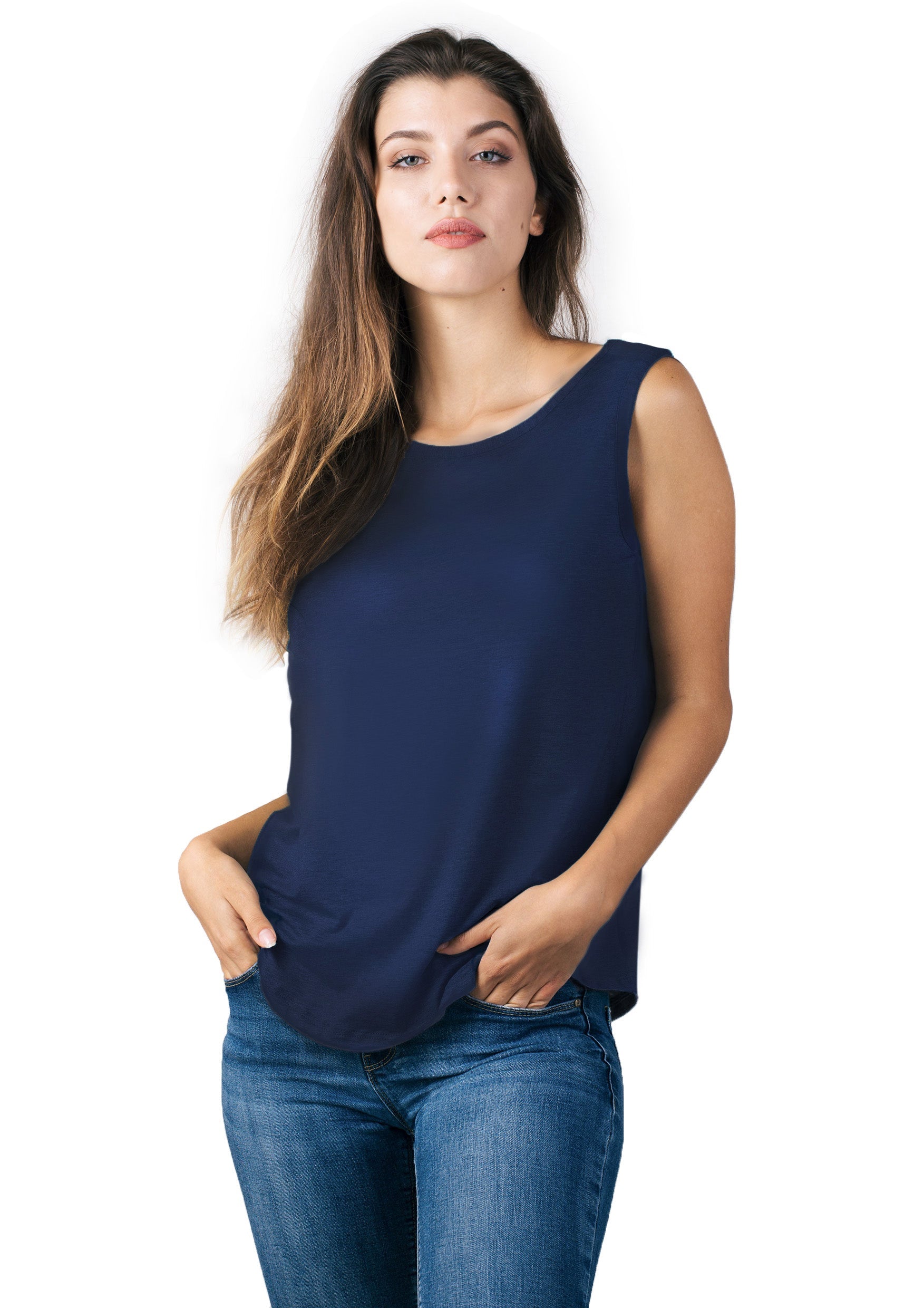 tittimitti EGI Luxury Viscose Women's Tank Top. Proudly Made in Italy. — lifestyle context