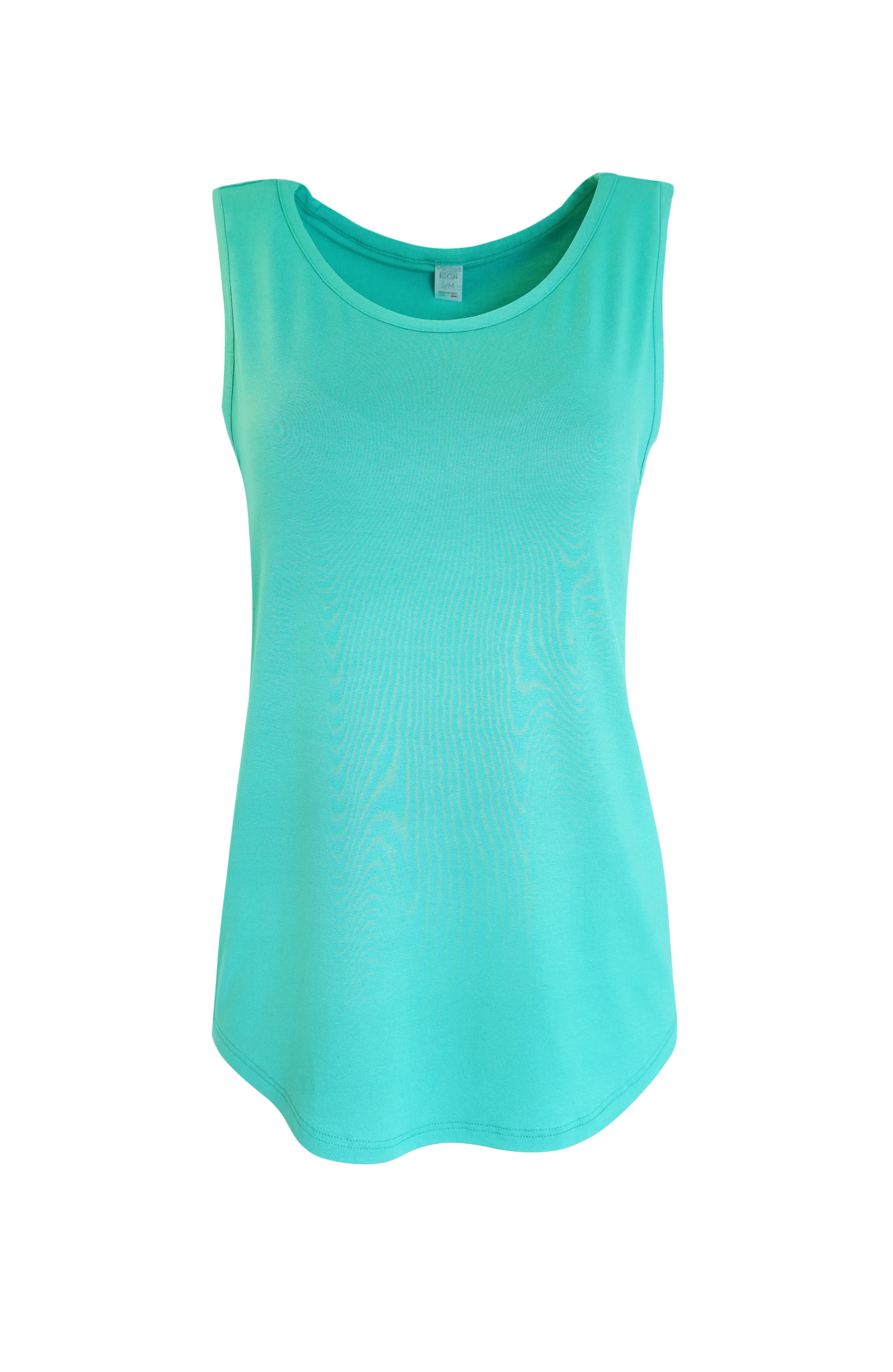 tittimitti EGI Luxury Viscose Women's Tank Top. Proudly Made in Italy. — in-use photo