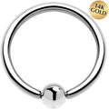 BodyCandy 16G 3/8 Solid 14K White Gold BCR Captive Ring — main product shot