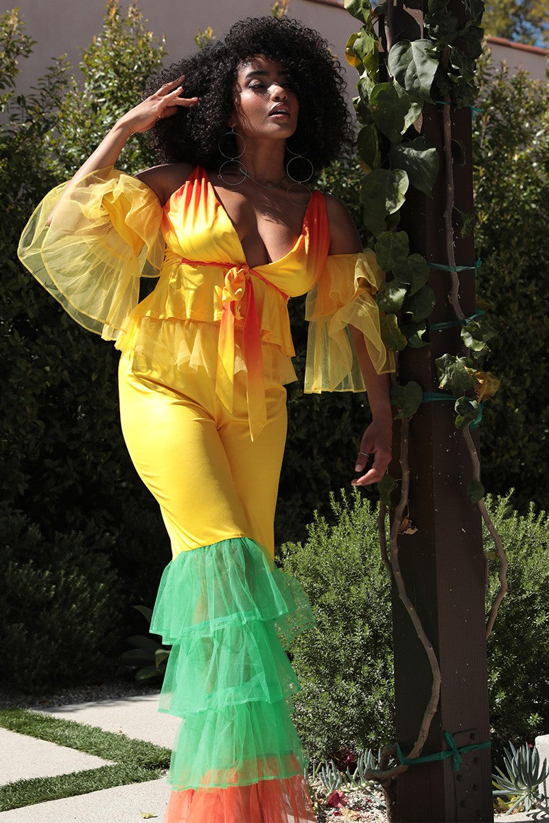 Tropical Ruffle Fiesta Set