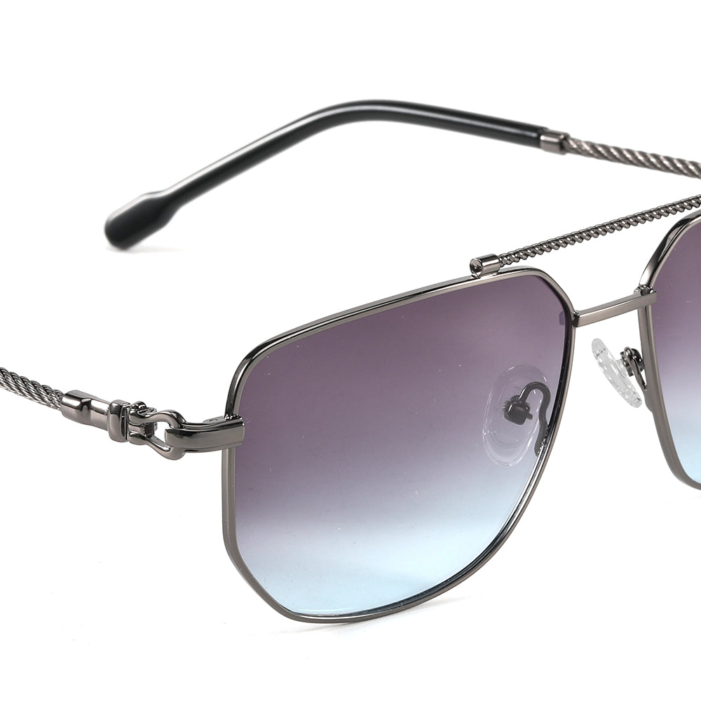 OHO's OHO's HORIZON Sunglasses (Color Variant 5) — Oversized Cat-Eye — OHO's branding close-up