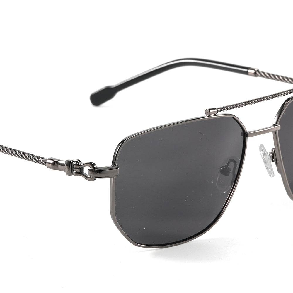 OHO's OHO's HORIZON Sunglasses (Color Variant 4) — Oversized Cat-Eye — OHO's branding close-up