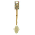 For Your Beauty Bamboo Massage Brush with Long Handle - Natural Skincare Tool for Body Exfoliation