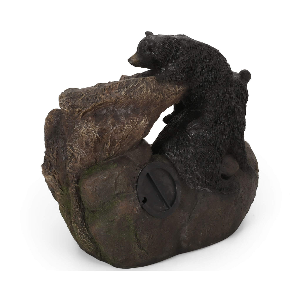 [CLEARANCE] Alora 22-Inch Weather-Resistant Outdoor Bears On A Log Floor Fountain With LED Lights (SAK77651) – SAKSBY WHOLESA