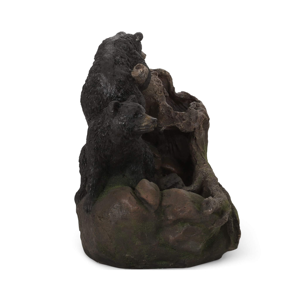 [CLEARANCE] Alora 22-Inch Weather-Resistant Outdoor Bears On A Log Floor Fountain With LED Lights (SAK77651) – SAKSBY WHOLESA