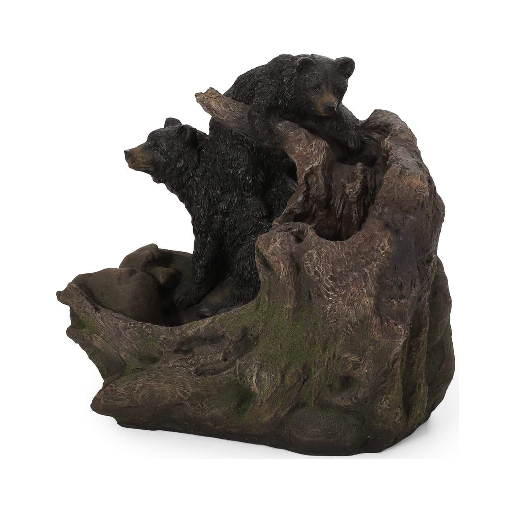 [CLEARANCE] Alora 22-Inch Weather-Resistant Outdoor Bears On A Log Floor Fountain With LED Lights (SAK77651) – SAKSBY WHOLESA