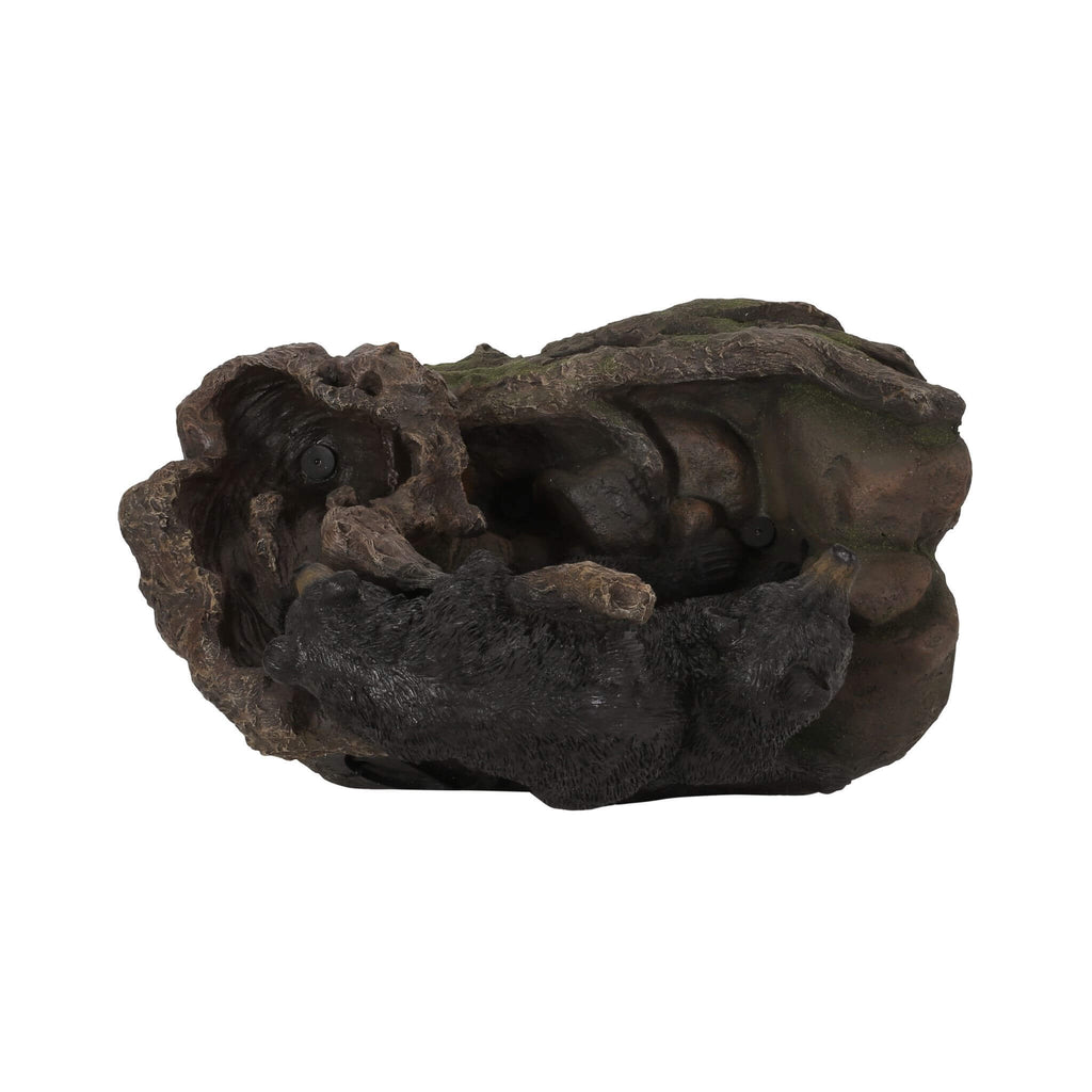 [CLEARANCE] Alora 22-Inch Weather-Resistant Outdoor Bears On A Log Floor Fountain With LED Lights (SAK77651) – SAKSBY WHOLESA