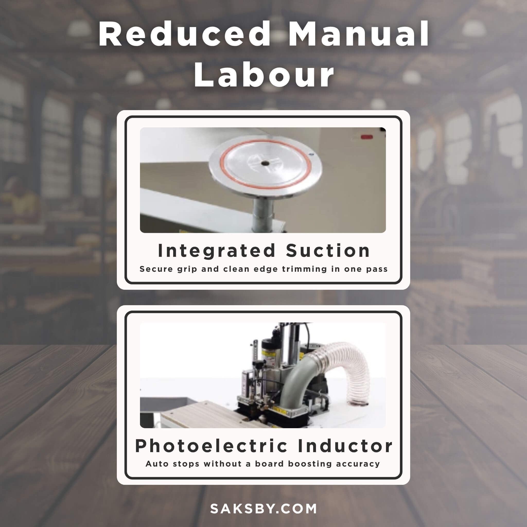 220V Curved Edge Trimming Machine With Foldable Arm (SAK60739) – SAKSBY WHOLESALE, view 3