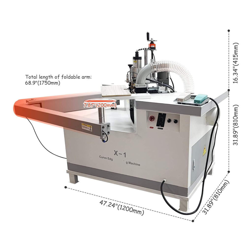 220V Curved Edge Trimming Machine With Foldable Arm (SAK60739) – SAKSBY WHOLESALE, view 11