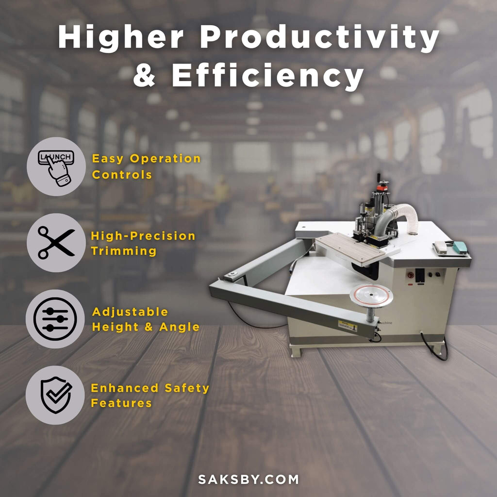 220V Curved Edge Trimming Machine With Foldable Arm (SAK60739) – SAKSBY WHOLESALE, view 5