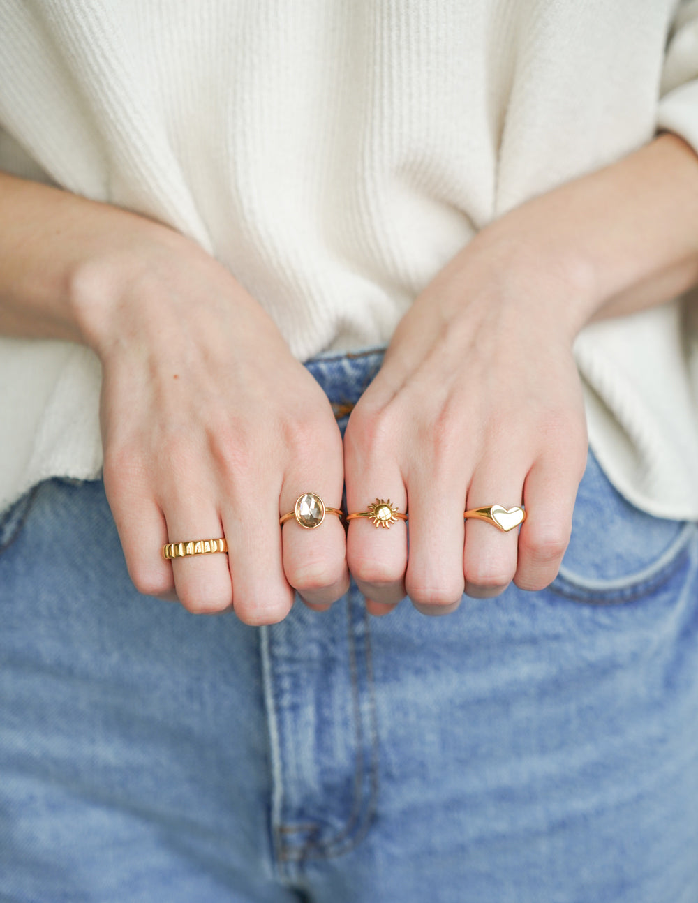 Elevated Faith Gold Sunset Ring — lifestyle context