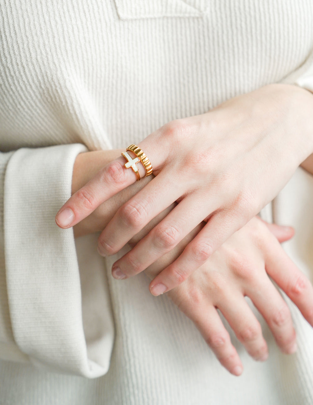 Elevated Faith Spacer Ring — alternative angle