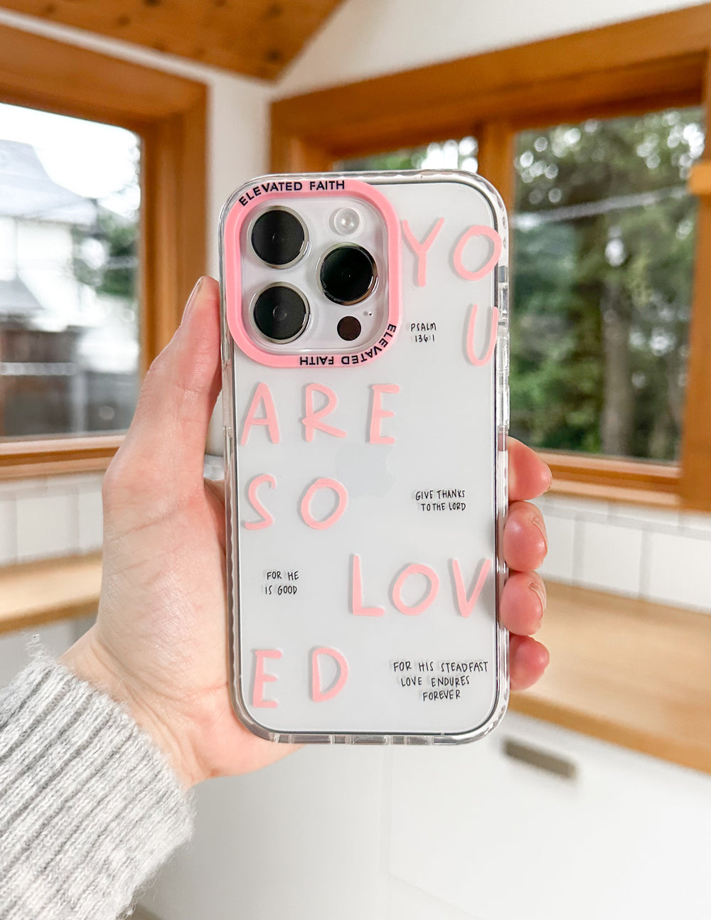 Elevated Faith You Are So Loved Phone Case — detail close-up