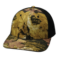 The Heartbeat Brand Blank 6 Panel Hat — Maple Leaf Camo / Black (Unisex) — main product shot