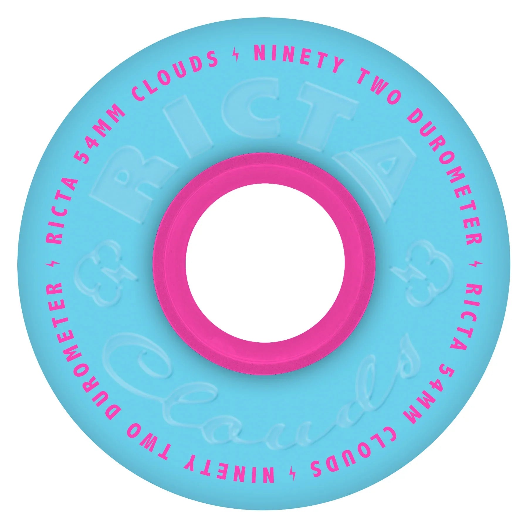Ricta Clouds Wheels 54mm 92a - Blue/Pink (Set)