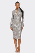 Business Chic Long Sleeve Bandage Dress