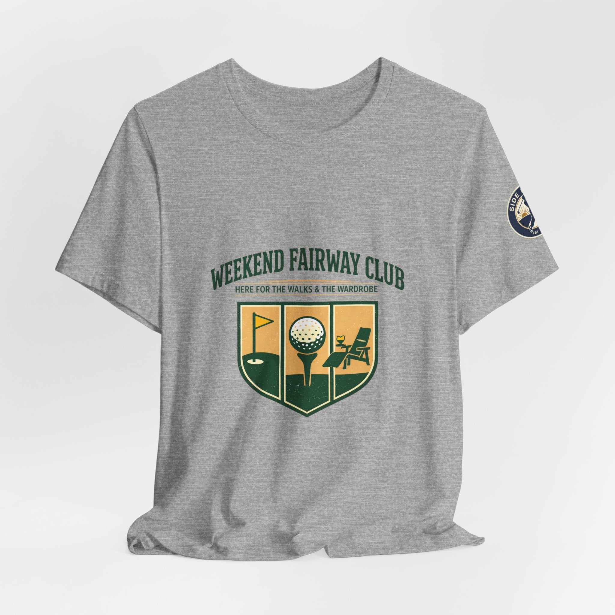 Tristan’s Treehouse Weekend Fairway Club Tee | golf aesthetic, country-club core — detail close-up