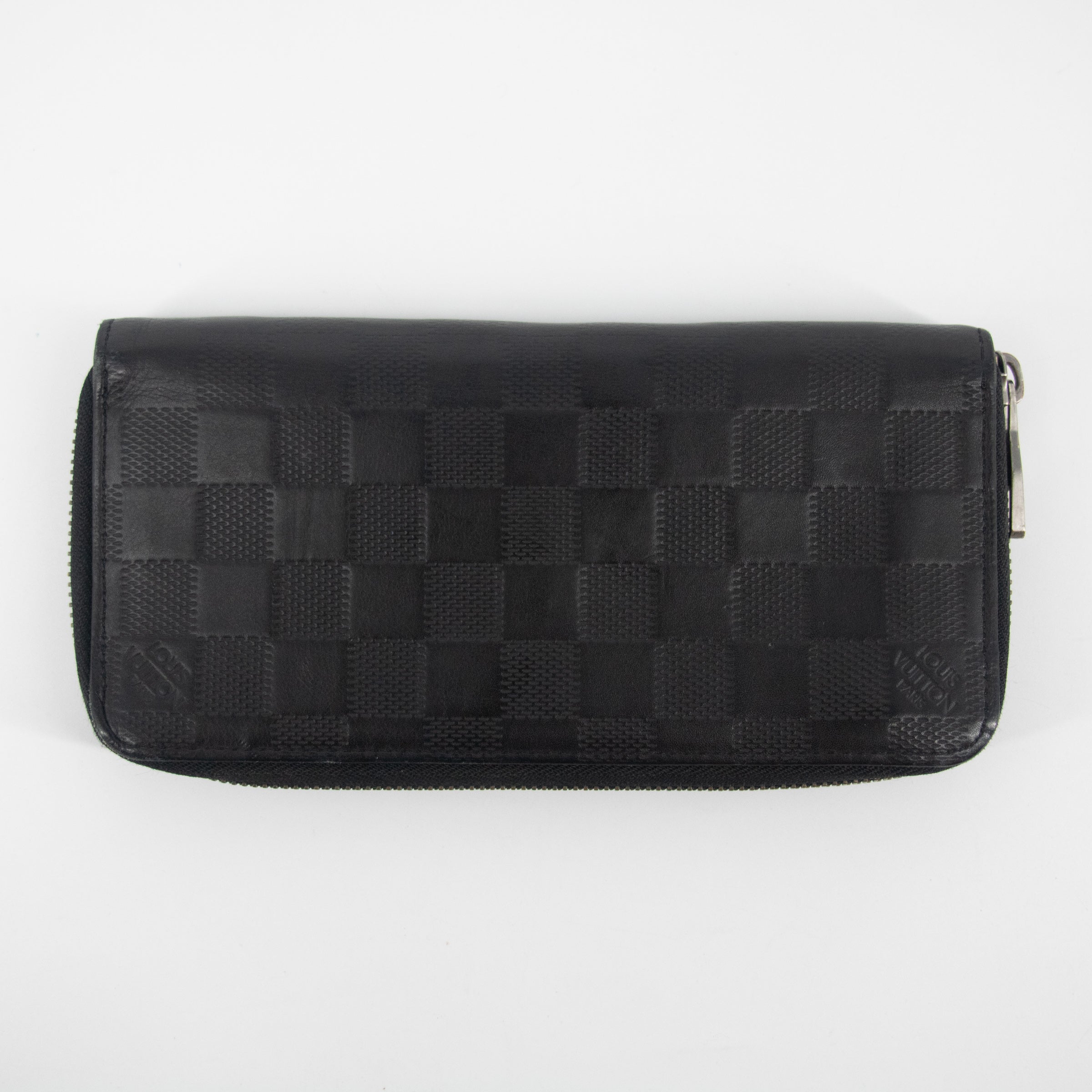Bolt Boutique Louis Vuitton Black Damier Infini Vertical Zippy Wallet #2267 — main product shot