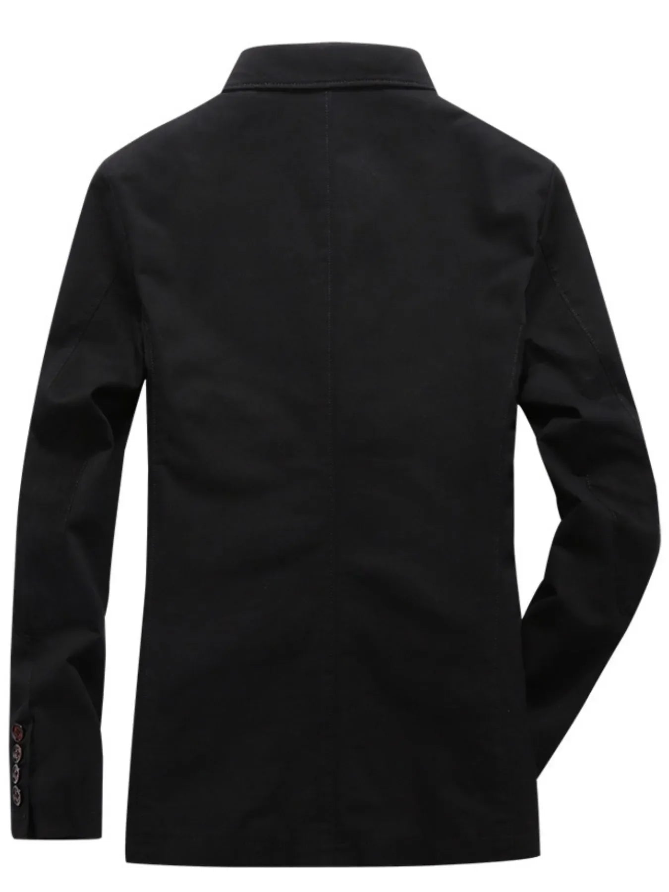 Men's Plus Size Button Up Long Sleeve Blazer