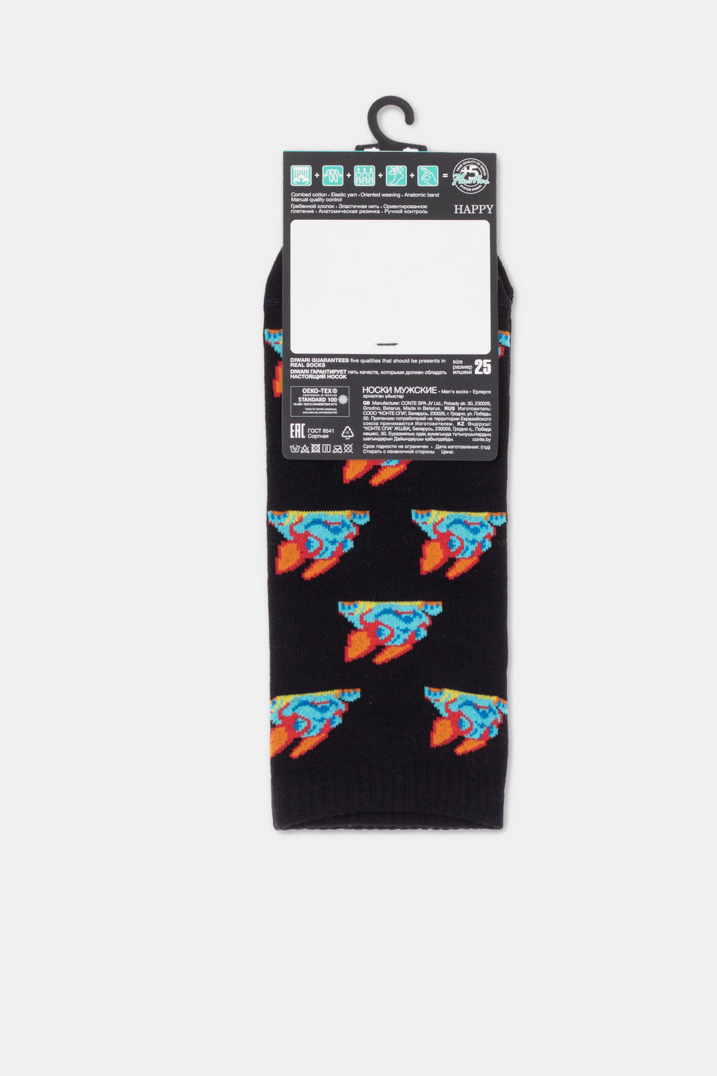 TheRanok.com Conte Cotton Ankle Socks Diwari Happy 171 — size reference