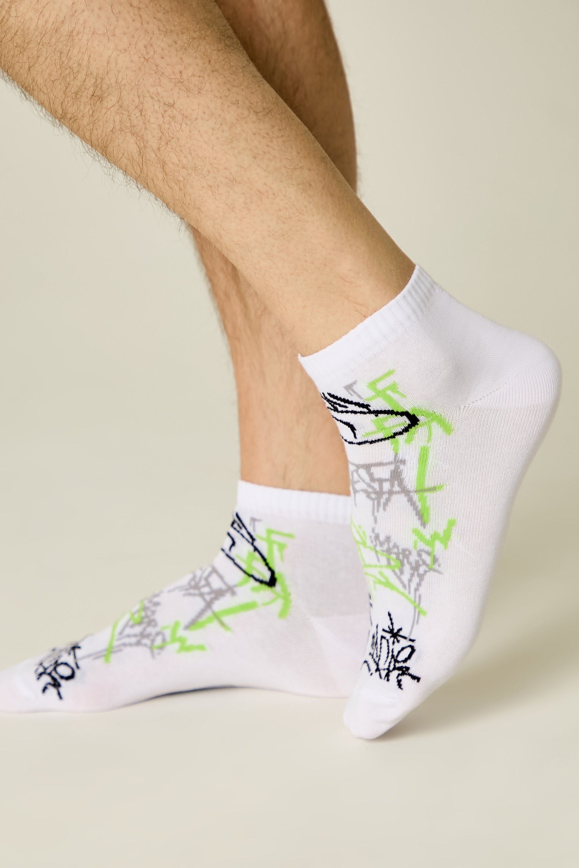 TheRanok.com Conte Cotton Ankle Socks Diwari Happy 178 — back view