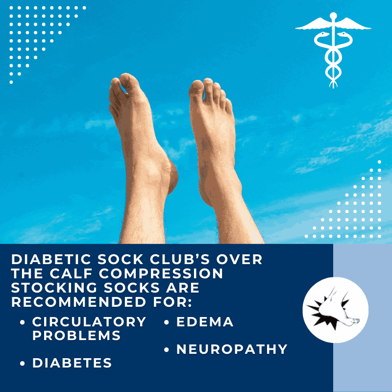 DSC Women's Over The Calf Compression Stocking Socks (1 Pair) — lifestyle context