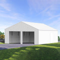 [22X23FT] Alora Heavy-Duty Double Garage Steel Barn Storage Shed (SAK94567) – SAKSBY WHOLESALE