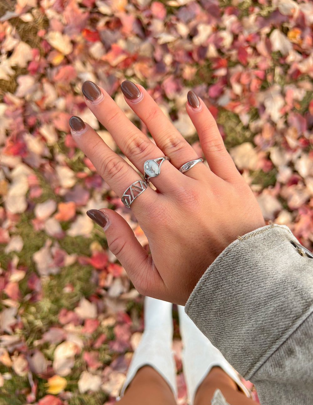 Elevated Faith Silver Highs and Lows Statement Ring — lifestyle context