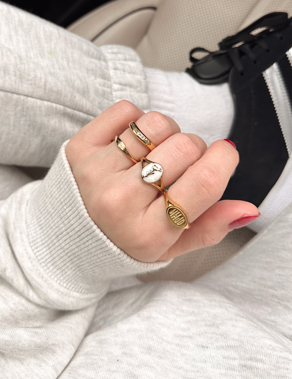 Elevated Faith Living Water Ring — side view