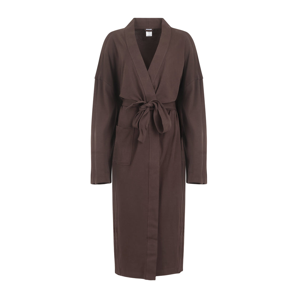 Organic Cotton Knitted Kimono Robe – Pure Fiber, view 8
