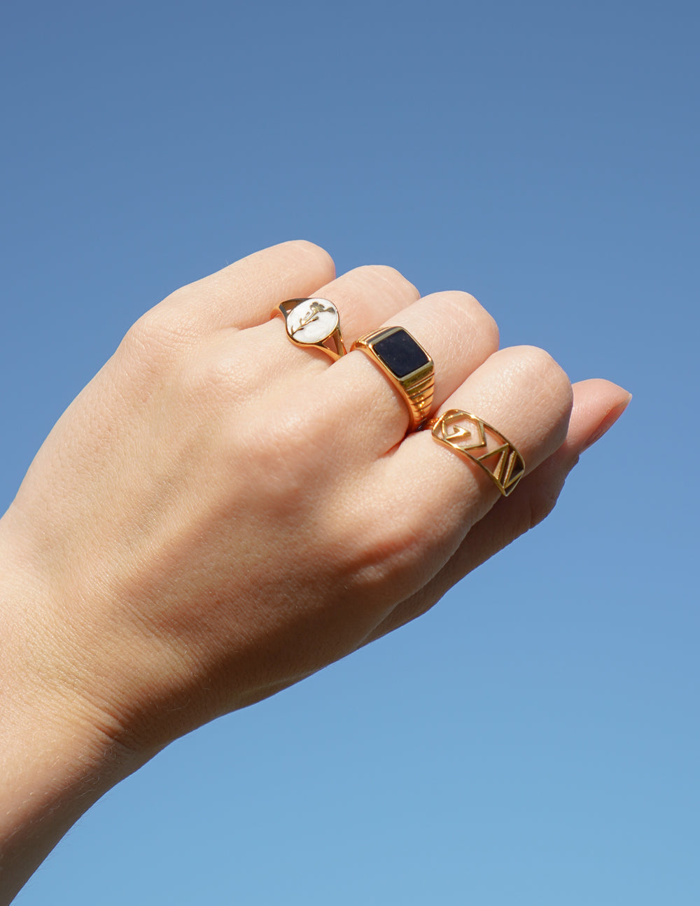 Elevated Faith Highs and Lows Statement Ring — detail close-up