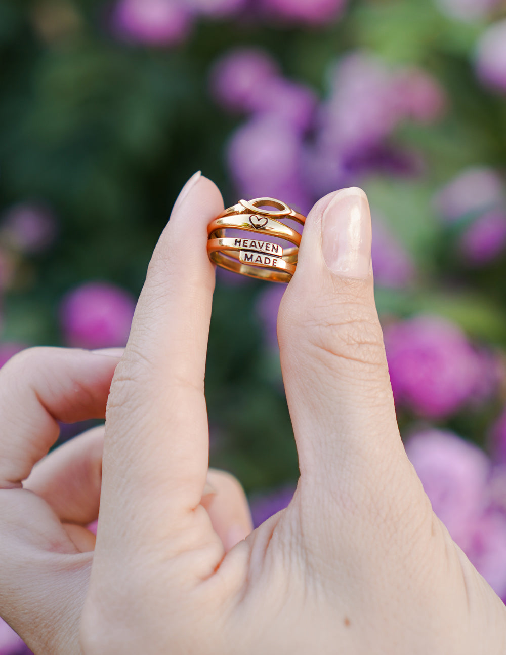 Elevated Faith Jesus Fish Ring — back view
