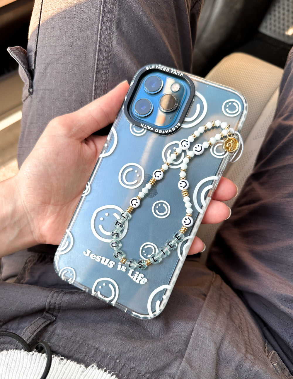 Elevated Faith Jesus is Life Phone Case — side view