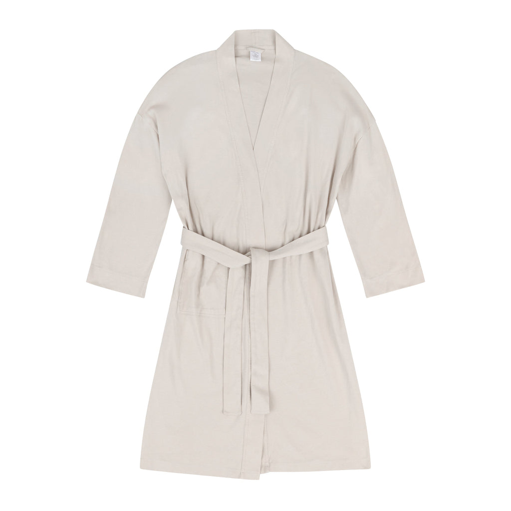 Organic Cotton Knitted Kimono Robe – Pure Fiber, view 4
