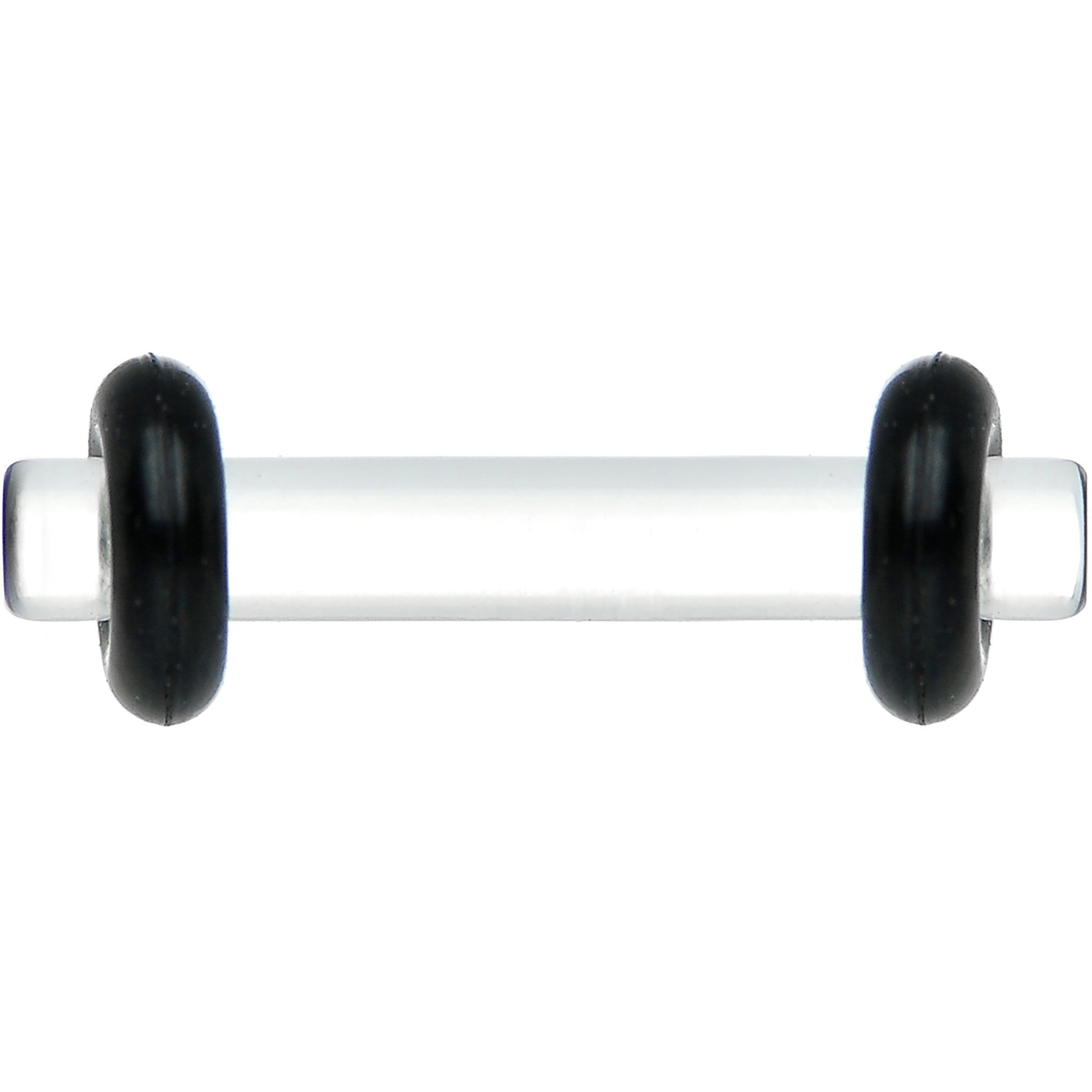 BodyCandy 12G Clear Acrylic Plug Set of 2 — detail close-up