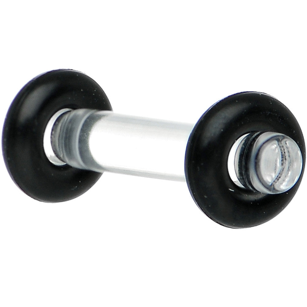 BodyCandy 12G Clear Acrylic Plug Set of 2 — main product shot