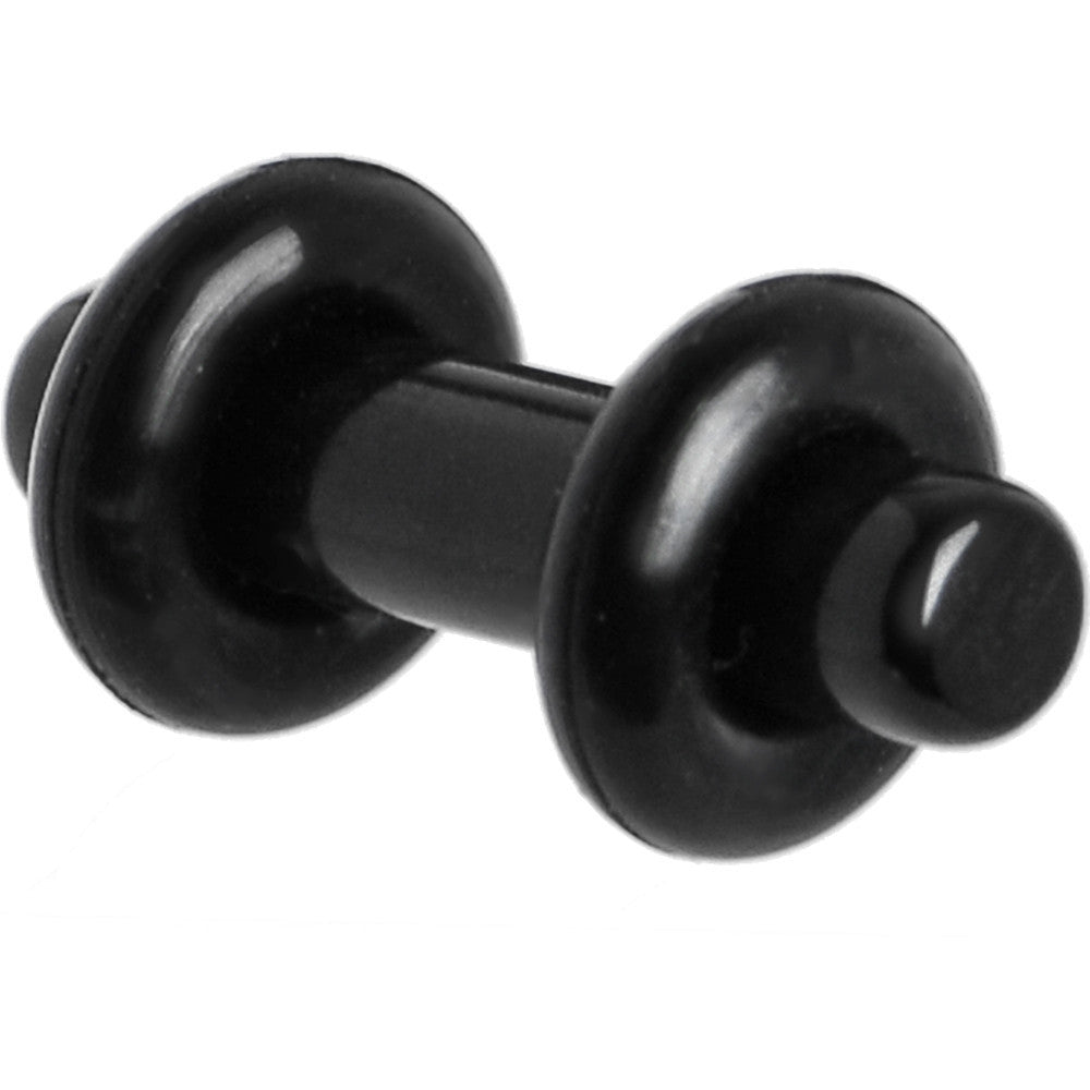 BodyCandy 8G Black Acrylic Plug — main product shot