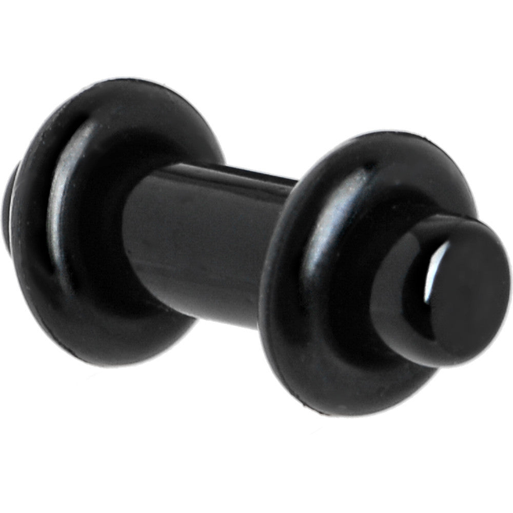 BodyCandy 6G Black Acrylic Plug — main product shot