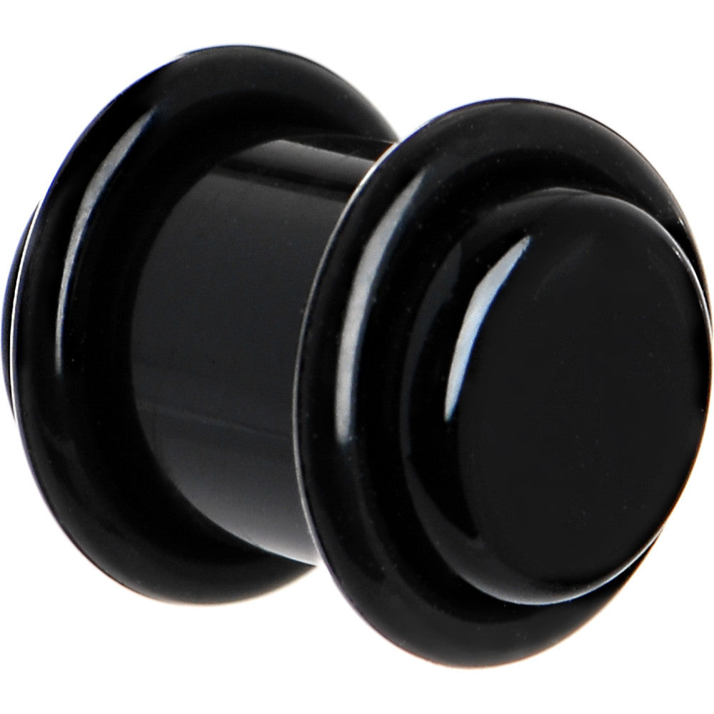 BodyCandy 00G Black Acrylic Plug — main product shot