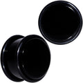 BodyCandy 5/8 Black Acrylic Straight Plug Set — main product shot