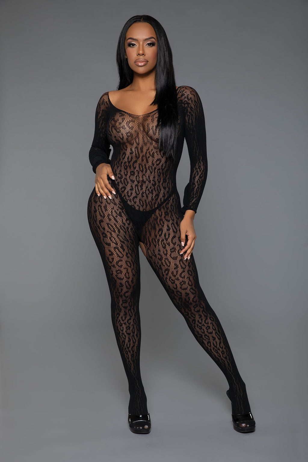Love Spark Cove | Intimate Apparel, Pleasure Shop & Free Shipping 2354 Animal Instinct Bodystocking — side view