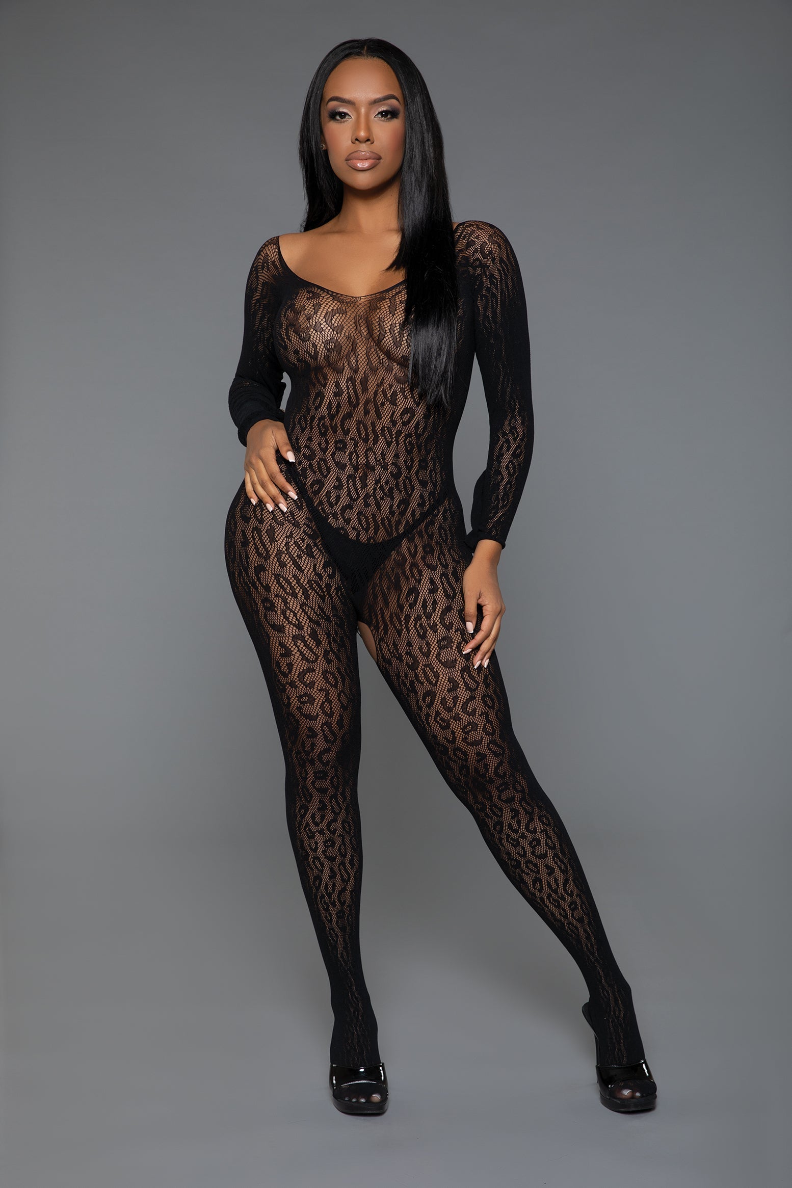 Love Spark Cove | Intimate Apparel, Pleasure Shop & Free Shipping 2354 Animal Instinct Bodystocking — side view