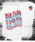A Blessed Texas Mess Boutique American Soldier Our Flag Died Protecting the flag American The beautiful Red… — main product shot