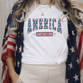 A Blessed Texas Mess Boutique America Land Of The Free Shirt, 4th of July Shirt, Stars stripes  Shirt,… — main product shot