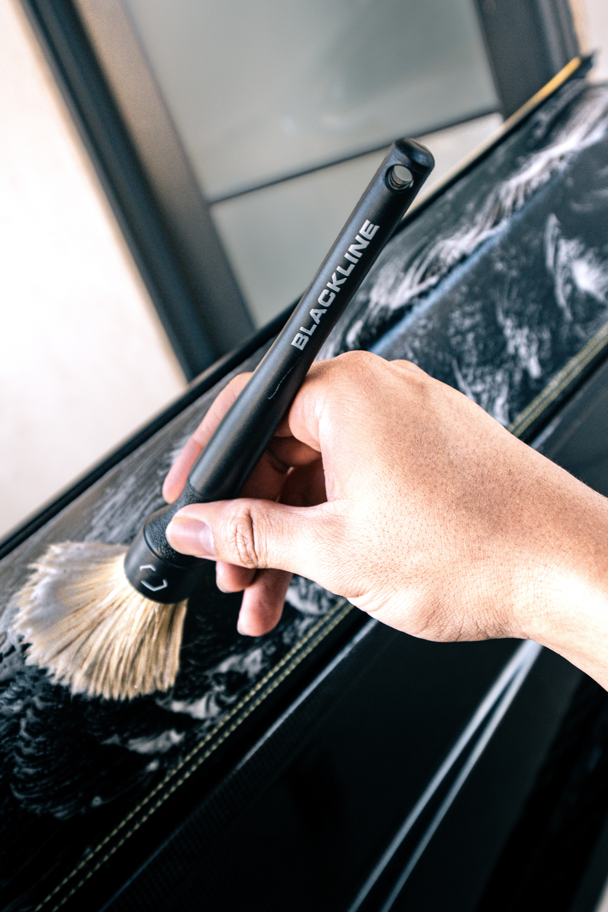 BLACKLINE® BOAR'S HAIR BRUSH SET – Blackline Car Care, view 2